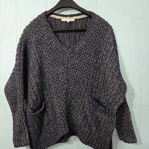 Victoria secret knit sweater womens size S P, wool and cotton blend, blue